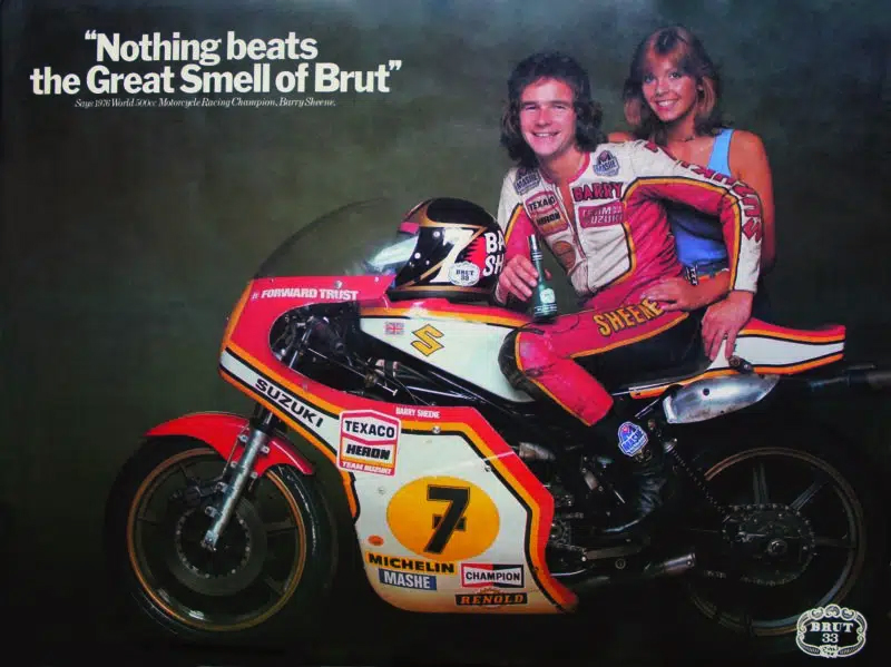 Barry Sheene Brut advert